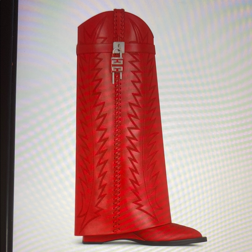 Givenchy Shark Lock Cowboy Boots